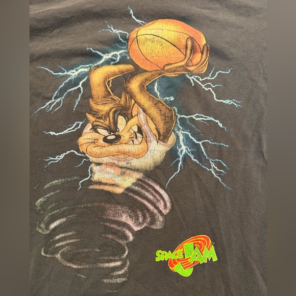 Space jams Looney Tunes T-Shirt with Taz Graphic - Picture 4 of 9